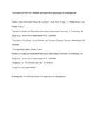 Association of NOS1AP variants and depression phenotypes in schizophrenia