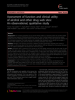 Assessment of function and clinical utility of alcohol and other drug web sites: An observational, qualitative study