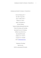 Alexithymia and alcohol use disorders: A critical review
