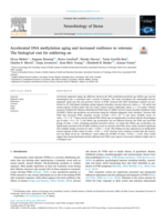 Accelerated DNA methylation aging and increased resilience in veterans: The biological cost for soldiering on