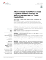 A Randomized Trial of Personalized Cognitive-Behavior Therapy for Alcohol Use Disorder in a Public Health Clinic
