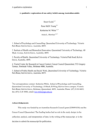 A Qualitative Exploration of Sun Safety Beliefs Among Australian Adults