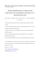 The relationship between cannabis outcome expectancies and cannabis refusal self‐efficacy in a treatment population