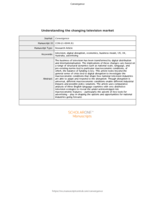 Understanding the changing television market: A comparison of the macroeconomy of the United States, United Kingdom and Australia