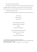 Young and connected: Psychological influences of mobile phone use amongst Australian youth