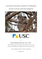 Assessing fine-scale genetic consequences of anthropogenic pressures to advance conservation management