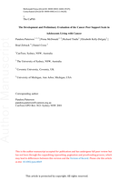 The development and preliminary evaluation of the cancer peer support scale in adolescents living with cancer