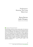 Performance Drawing: The Long Black Line