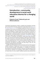 Introduction—community development in social work education: themes for a changing world