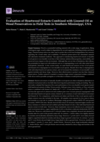 Evaluation of Heartwood Extracts Combined with Linseed Oil as Wood Preservatives in Field Tests in Southern Mississippi, USA
