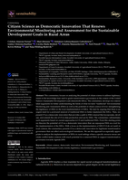Citizen Science as Democratic Innovation That Renews Environmental Monitoring and Assessment for the Sustainable Development Goals in Rural Areas