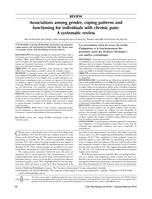 Associations among gender, coping patterns and functioning for individuals with chronic pain: A systematic review