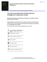 The risks associated with Artificial General Intelligence: A systematic review