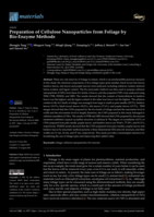 Preparation of Cellulose Nanoparticles from Foliage by Bio-Enzyme Methods
