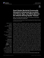 Pearl Oyster Bacterial Community Structure Is Governed by Location and Tissue-Type, but Vibrio Species Are Shared Among Oyster Tissues