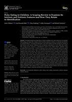 Picky Eating in Children: A Scoping Review to Examine Its Intrinsic and Extrinsic Features and How They Relate to Identification