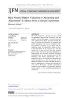 Risk-Neutral Option Valuation or Anchoring-and-Adjustment:? Evidence from a Market Experiment