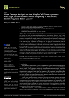 Gene Dosage Analysis on the Single-Cell Transcriptomes Linking Cotranslational Protein Targeting to Metastatic Triple-Negative Breast Cancer