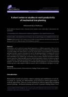 A short review on studies on work productivity of mechanical tree planting