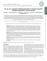 Air, Air, Air: a champion midwife programme in Tanzania using HOT neonatal resuscitation—lessons learned [Hewa, Hewa, Hewa: mpango wa wakunga bingwa Tanzania kuhuisha watoto wachanga kwa HOT-masuala tuliyojifunza]