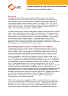 Literary analysis: A new tool for social marketers