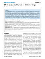 Effects of clear-fell harvest on bat home range