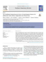 The modifiable biopsychosocial drivers of psychological distress for adolescents with asthma: Implications for Clinical Care