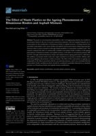The Effect of Waste Plastics on the Ageing Phenomenon of Bituminous Binders and Asphalt Mixtures