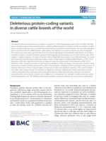 Deleterious protein-coding variants in diverse cattle breeds of the world