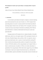 Moral judgements of junior sports sponsorships: an emerging mediator of sponsor goodwill