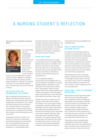 A nursing student’s reflection