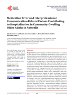 Medication Error and Interprofessional Communication-Related Factors Contributing to Hospitalisation in Community-Dwelling Older Adults in Australia