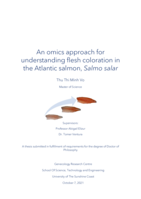 An omics approach for understanding flesh coloration in the Atlantic salmon, Salmo salar