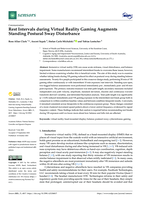 Rest Intervals during Virtual Reality Gaming Augments Standing Postural Sway Disturbance