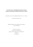 "Am I Still a Parent?": A Mixed Methods Exploration of Parental Alienation, Social Alienation and Stigma Consciousness in Australia