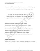 Sit-to-stand weight-bearing symmetry performance in total knee arthroplasty: recovery curves, correlates, and predictive validity with gait speed