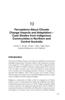 Perceptions About Climate Change Impacts and Adaptation— Case Studies from Indigenous Communities in Northern and Central Australia