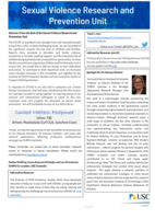 Sexual Violence Research and Prevention Unit Newsletter, Issue 1 / April 2020