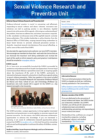 Sexual Violence Research and Prevention Unit Newsletter, Issue 2 / August 2019
