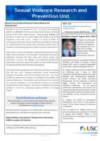 Sexual Violence Research and Prevention Unit Newsletter, Issue 1 / April 2021