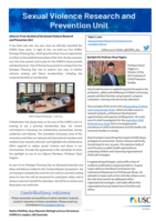 Sexual Violence Research and Prevention Unit Newsletter, Issue 2 / August 2020