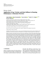 Application of Leg, Vertical, and Joint Stiffness in Running Performance: A Literature Overview