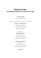 Forms of Law: The Adaptive Affordances of the Cultural Legal