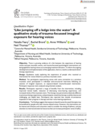 'Like jumping off a ledge into the water': A qualitative study of trauma-focussed imaginal exposure for hearing voices