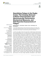 Quantifying Fatigue in the Rugby Codes: The Interplay Between Collision Characteristics and Neuromuscular Performance, Biochemical Measures, and Self-Reported Assessments of Fatigue
