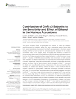 Contribution of GlyR α3 Subunits to the Sensitivity and Effect of Ethanol in the Nucleus Accumbens