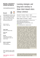 Learning strategies and long-term memory in Asian short-clawed otters (Aonyx cinereus)