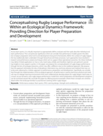 Conceptualising Rugby League Performance Within an Ecological Dynamics Framework: Providing Direction for Player Preparation and Development