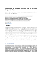 Observations of postglacial sea‐level rise in northwest European traditions
