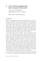 Can activists engagements have research outcomes? The case of ACM and participatory action research